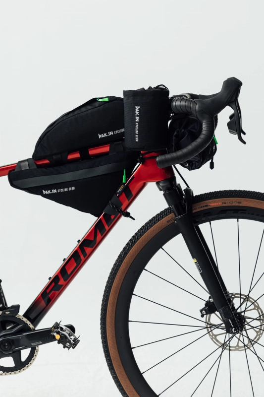 PAK.IN Zestaw Bikepacking – torby rowerowe Cordura 560dtex, ręcznie szyte w Polsce, rower gravel