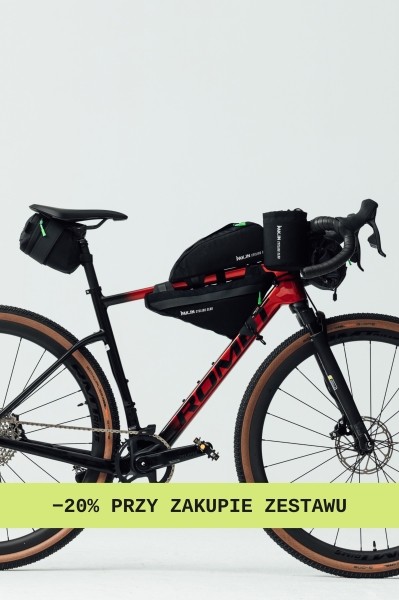 PAK.IN Zestaw Bikepacking – torby rowerowe Cordura 560dtex, ręcznie szyte w Polsce, rower gravel